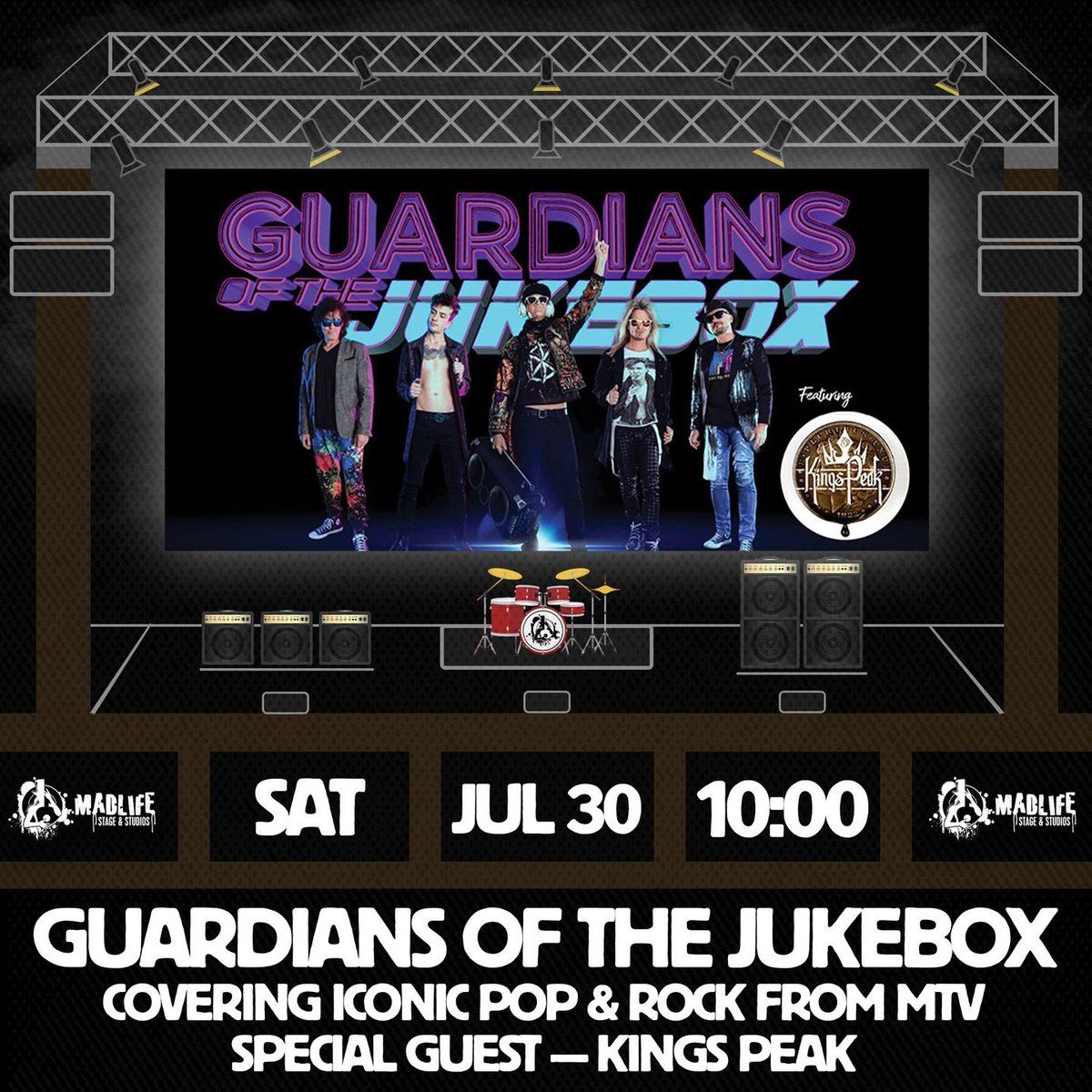 Guardians Of The Jukebox at MadLife Stage and Studios