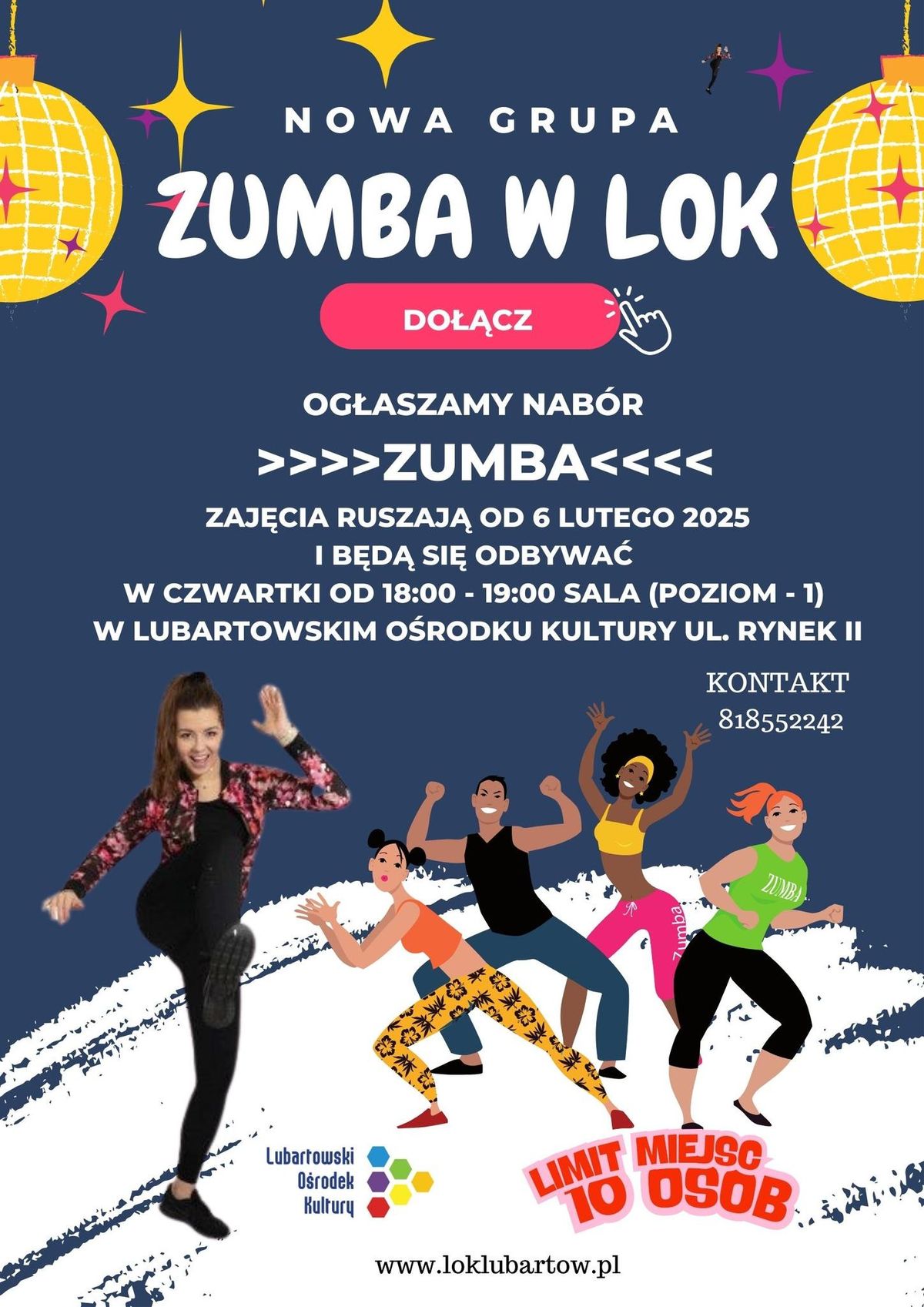 START NOWEJ GRUPY ZUMBA W LOK