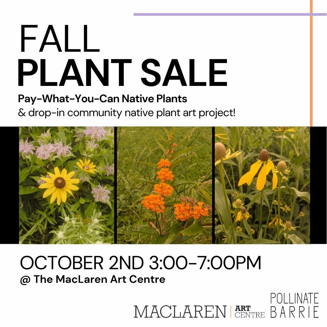 Fall Native Plant Sale + Native Seed & Plant Collage Workshop