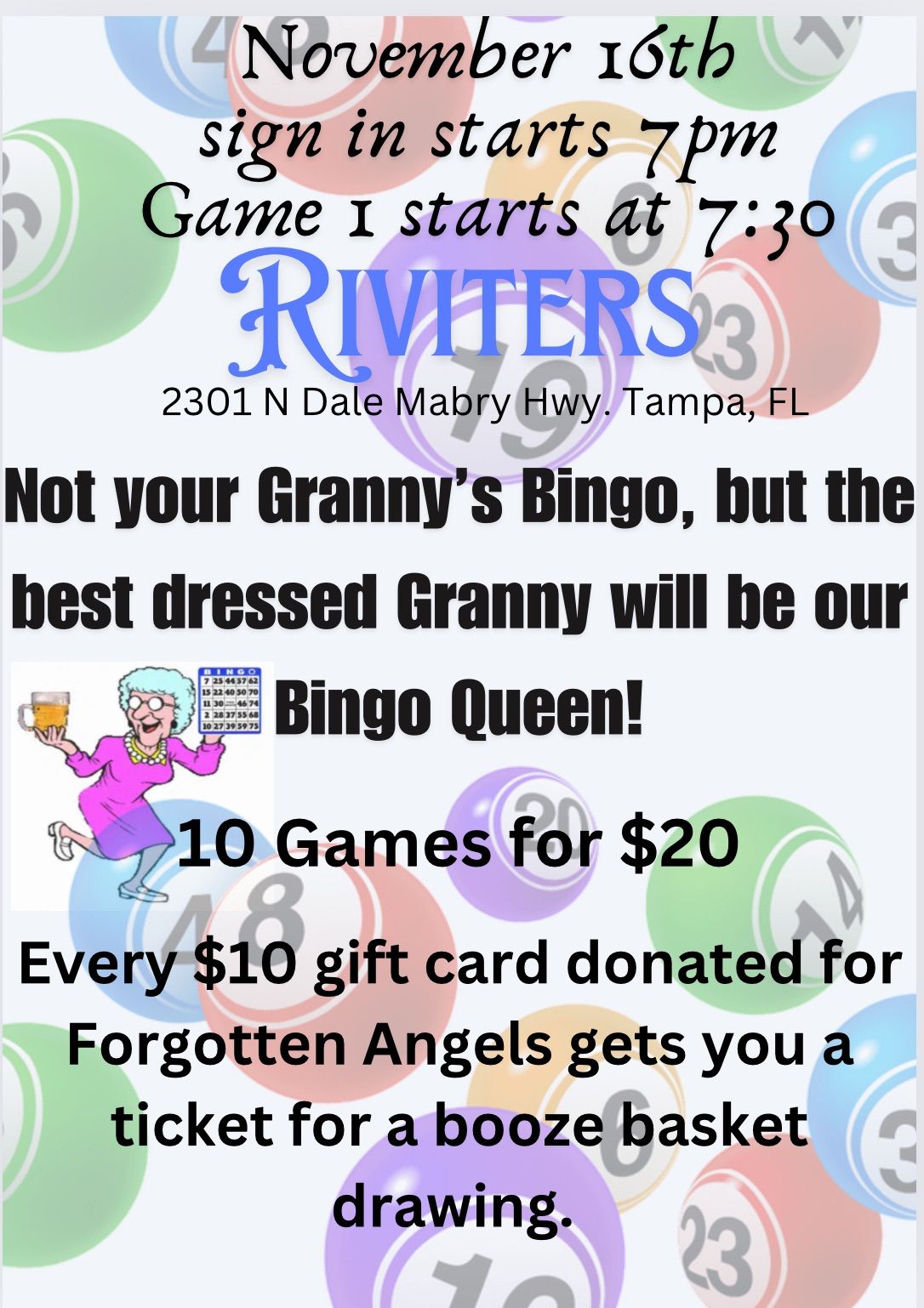 Not your Granny\u2019s Bingo