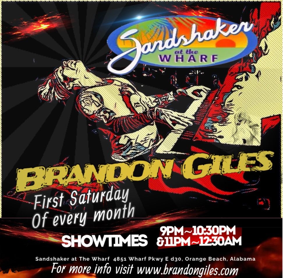 Brandon Giles live at Sandshaker at The Wharf 9pm-12