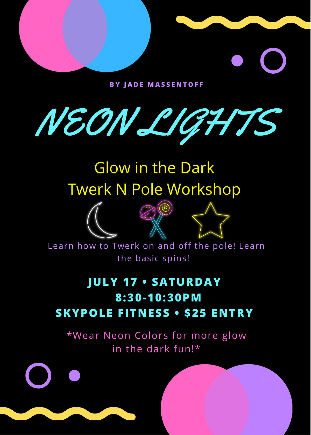 Neon Lights Twerk N Pole Workshop