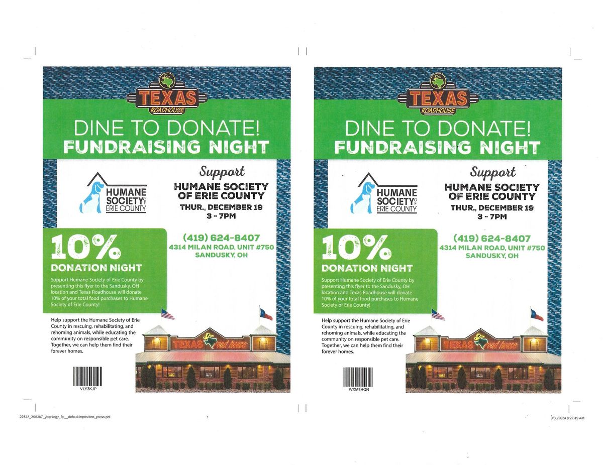 Dine To Donate!