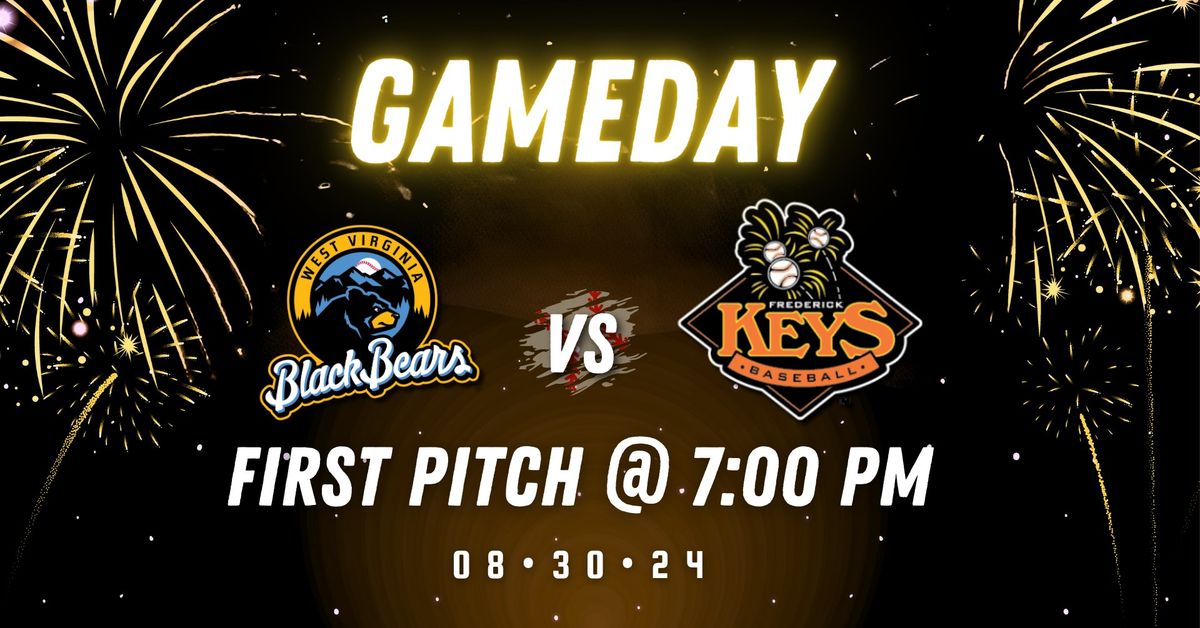 West Virginia Black Bears vs. Frederick Keys @7:00pm
