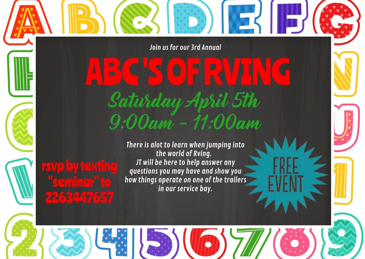 ABC's of RVING!