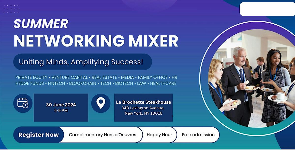 Networking Mixer | Private Equity | Venture Capital | Law | Fintech