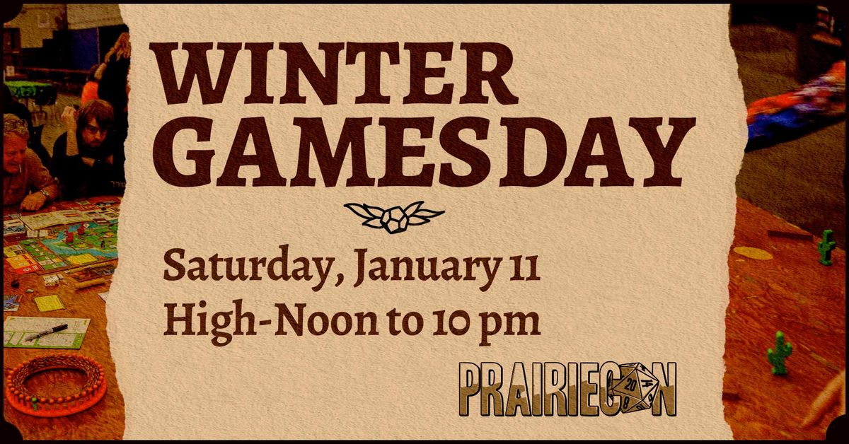 PrairieCon Winter GamesDay