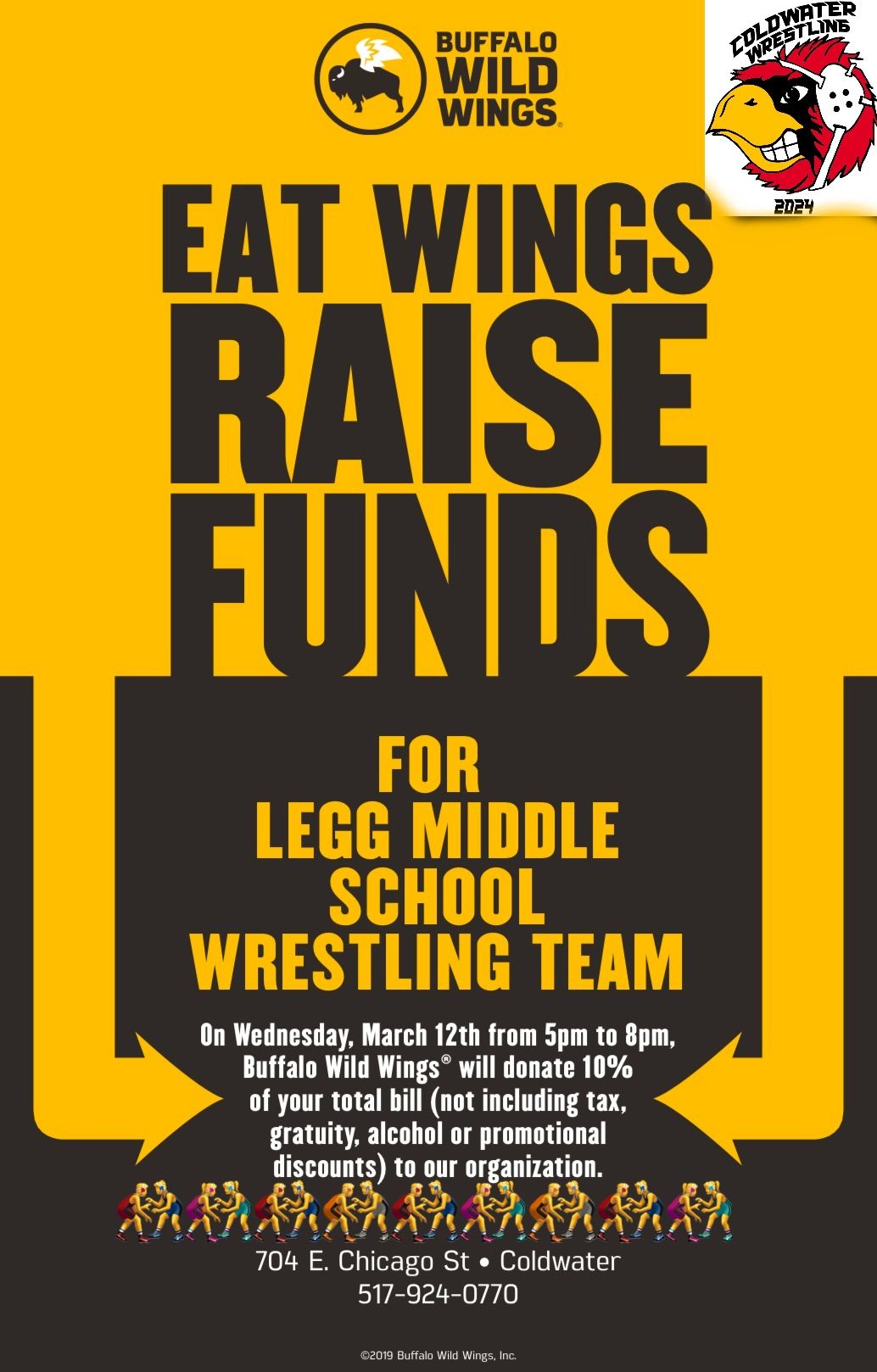 Buffalo Wild Wing Fundraiser Night