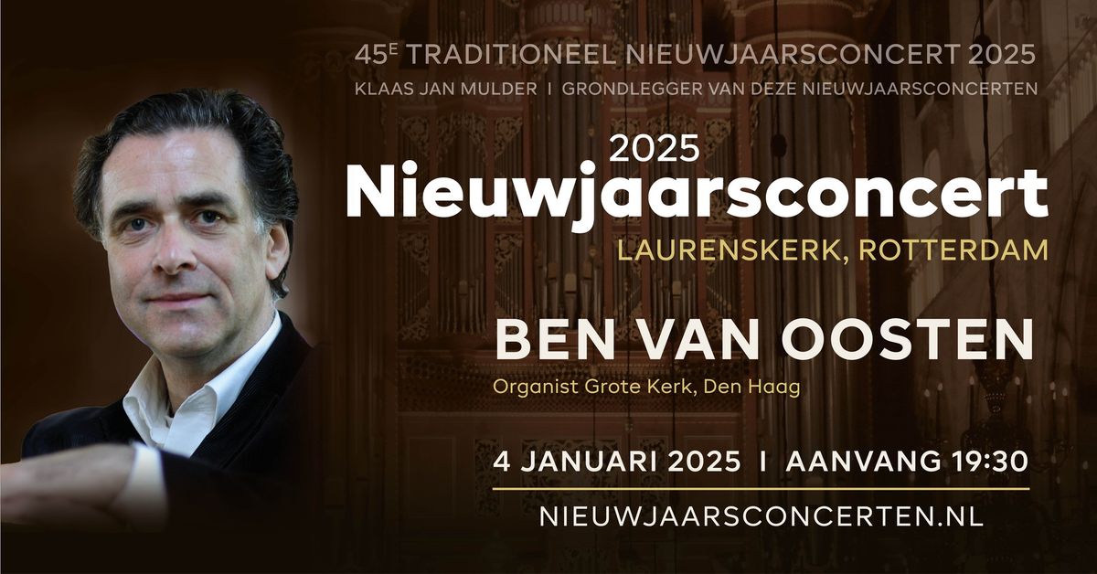 Nieuwjaarsconcert Rotterdam met Ben van Oosten