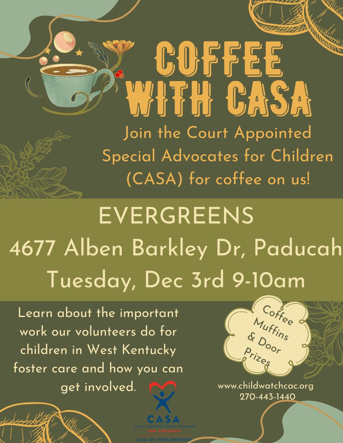 Coffee with CASA @ Evergreens