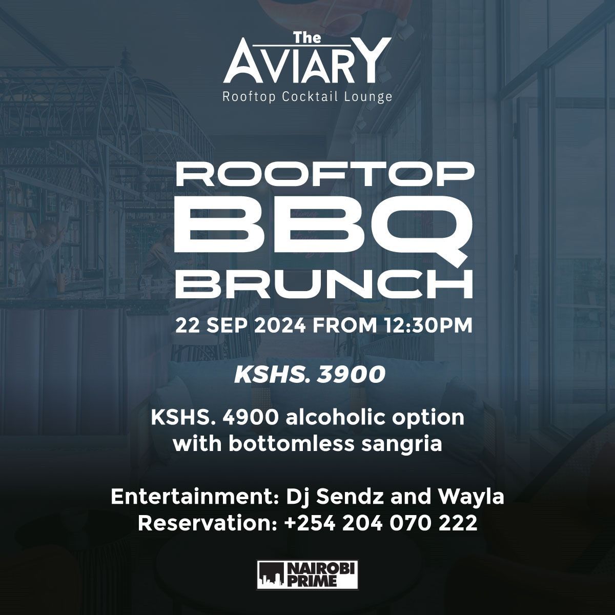 Join Us for a Rooftop BBQ Brunch at Aviary