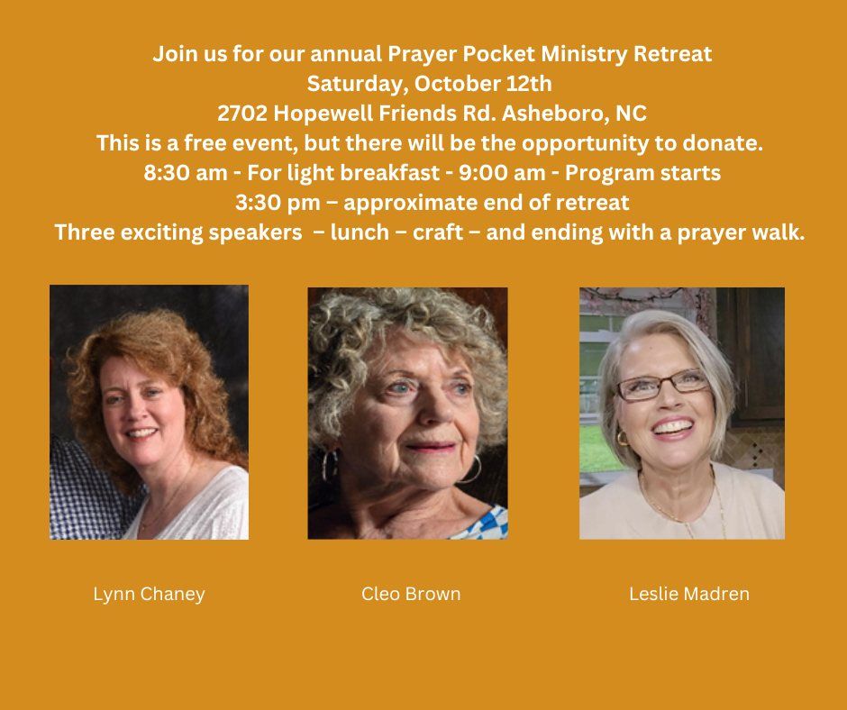 Prayer Pocket Ministry Annual Retreat