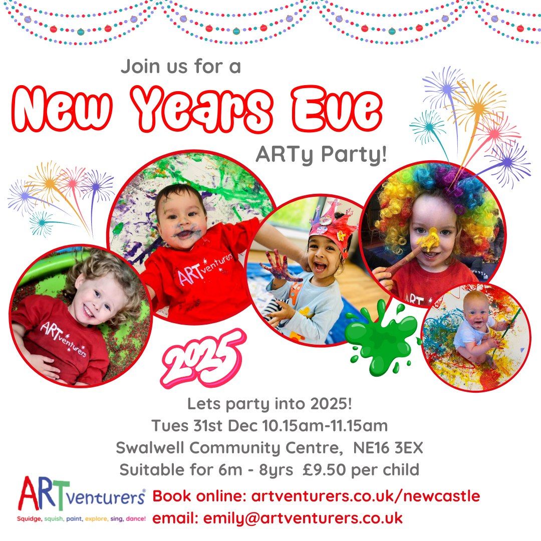 New Years Eve themed Family ARTventurers class