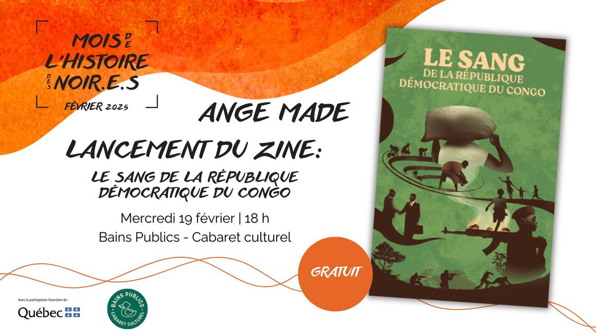 Lancement du Zine \u00ab Le Sang de la R\u00e9publique d\u00e9mocratique du Congo \u00bb