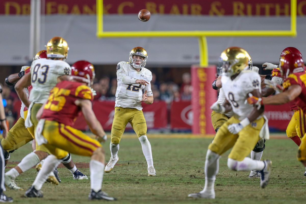 Notre Dame Fighting Irish at USC Trojans Football at LA Memorial Coliseum