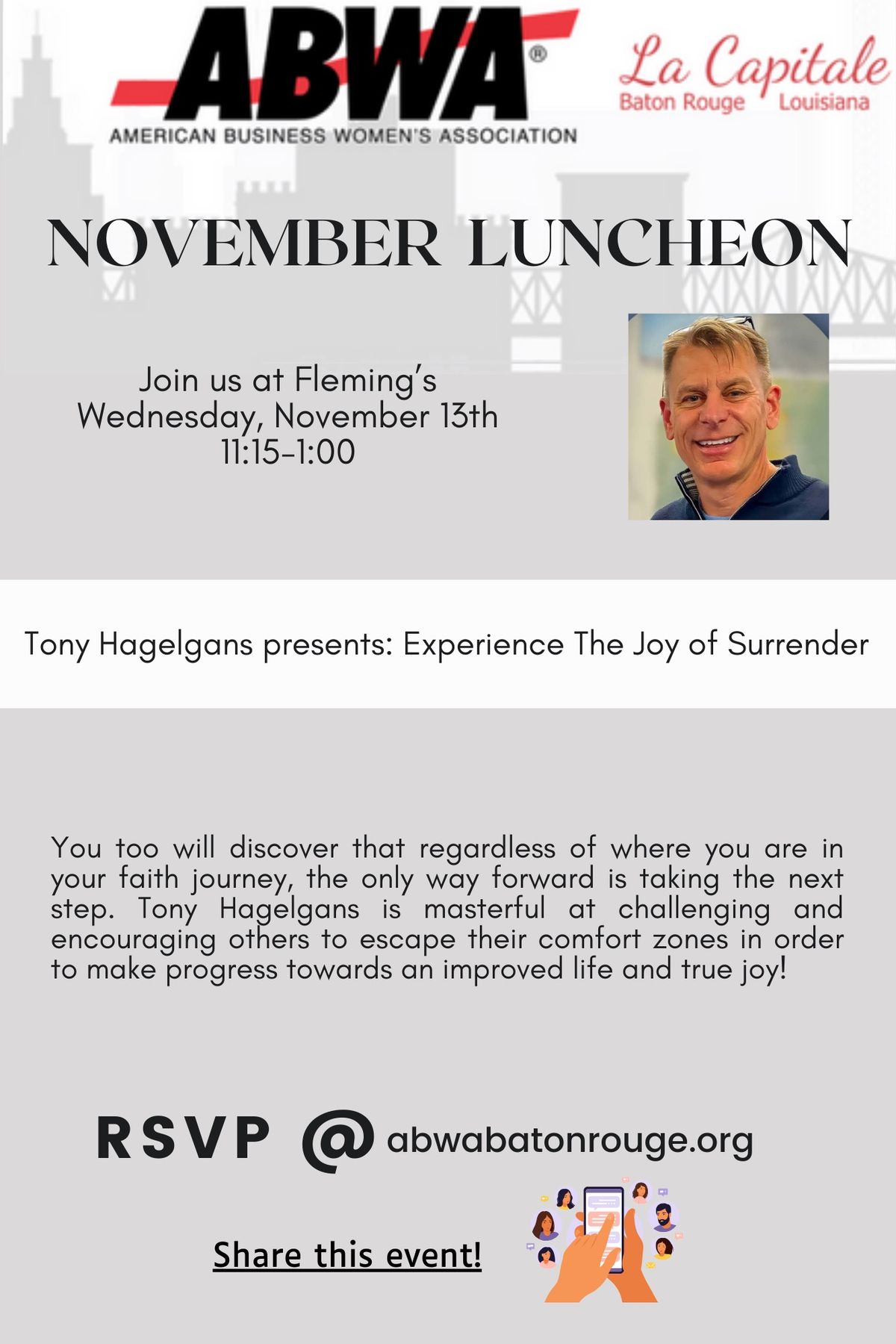 November Lunch - Tony Hagelgans