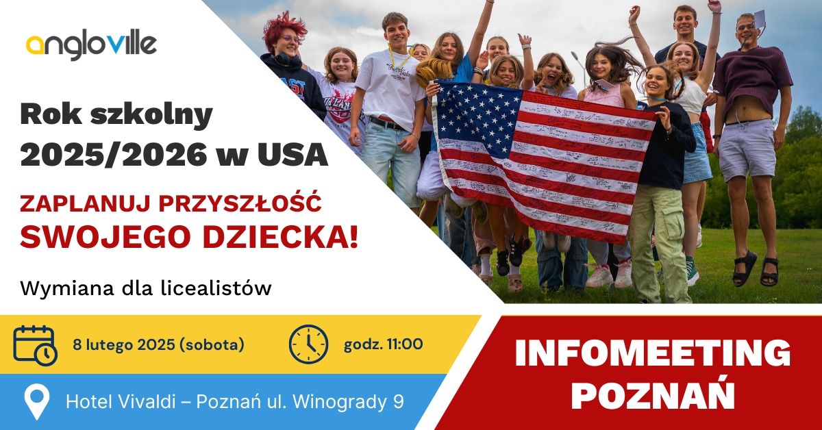 Infomeeting w Poznaniu \u2013 Wymiana do USA w roku szkolnym 2025\/2026!