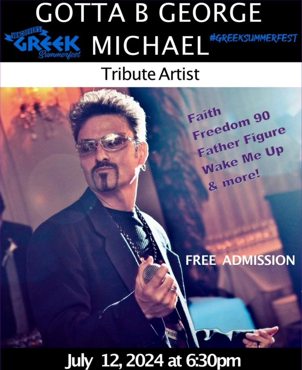 Gotta B George Michael at Greek Summerfest 2024