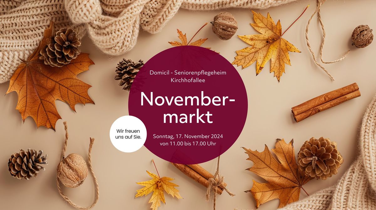 Novembermarkt im Domicil - Seniorenpflegeheim Kirchhofallee \u2728 