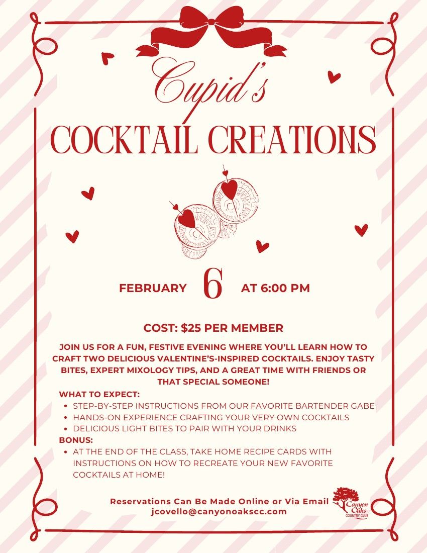 Cupid's Cocktail Creations