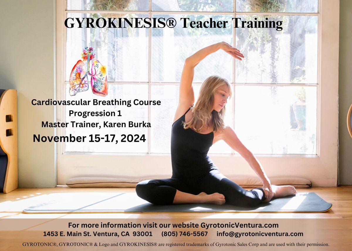 GYROKINESIS Teacher Training Cardiovascular Breathing Course Progression 1