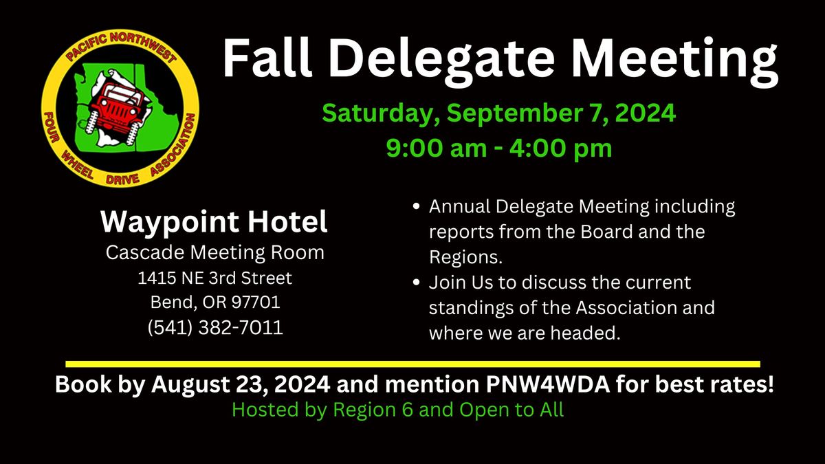 Fall Delegate Meeting 2024