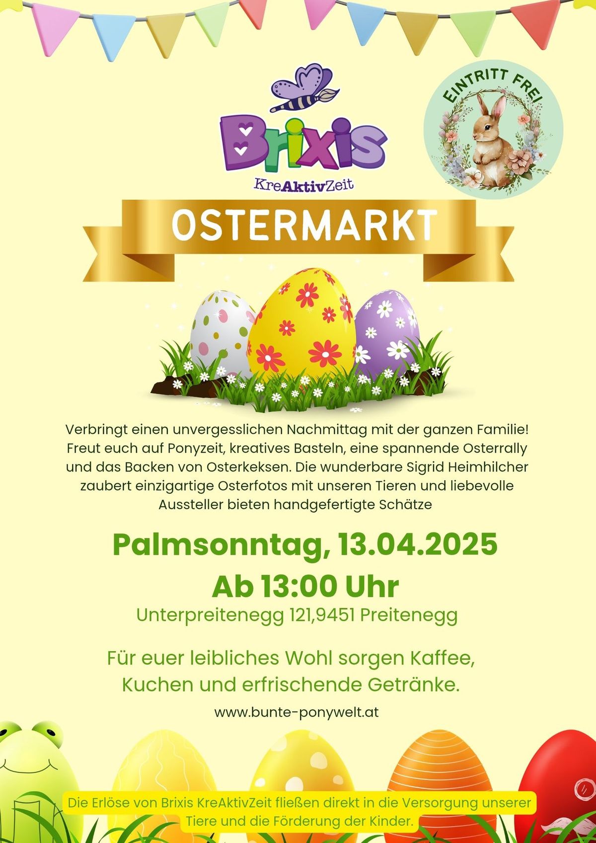 Ostermarkt auf BrixisKreAktivZeit