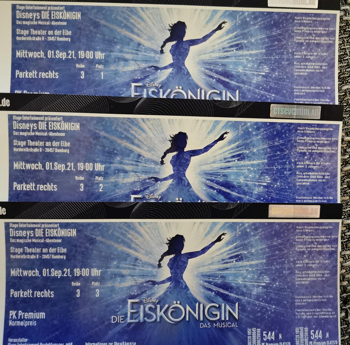 Die Eiskönigin Das Musical, Hamburg, 1 September 2021