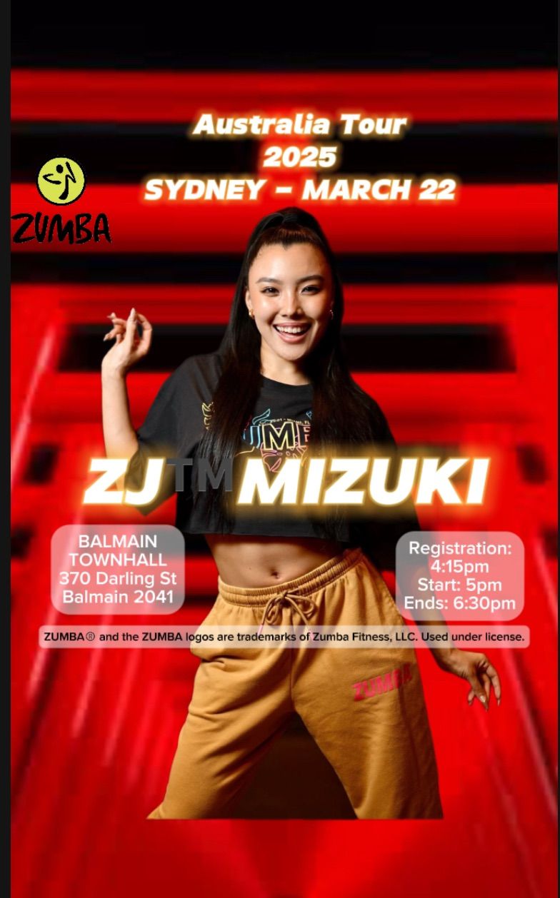 SYDNEY with ZJ MIZUKI ZUMBA\u00ae\ufe0fMASTERCLASS