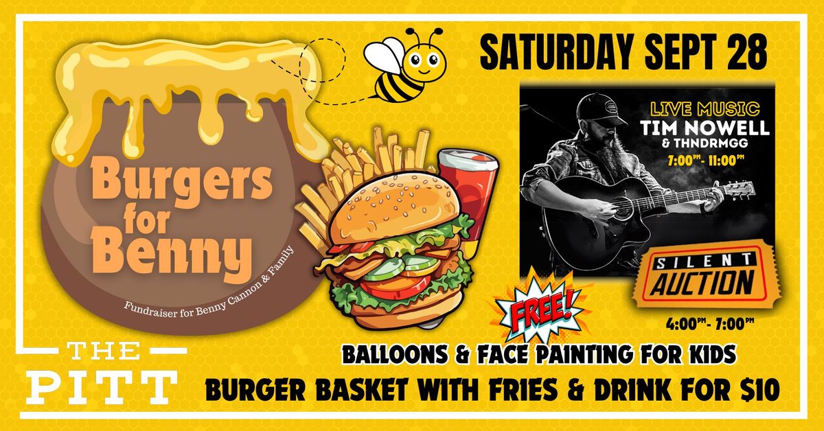 Burgers for Benny Fundraiser