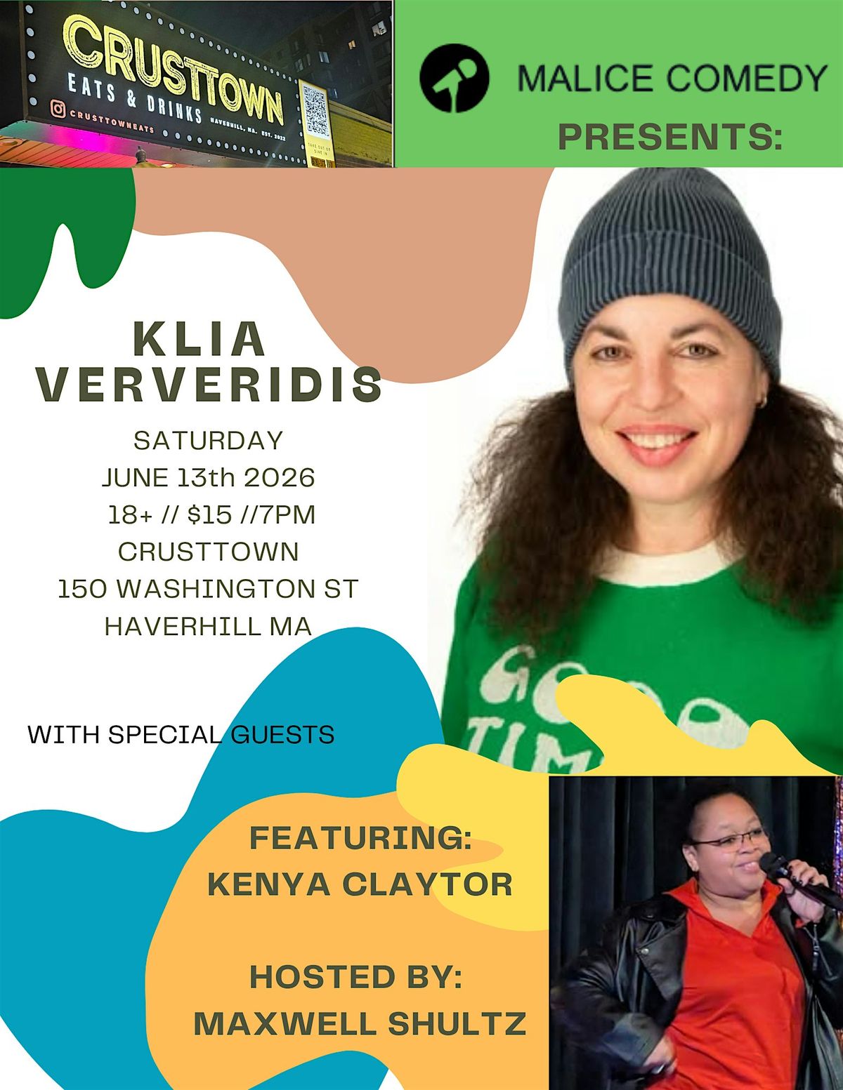 COMEDY NIGHT WITH KLIA VERVERIDIS