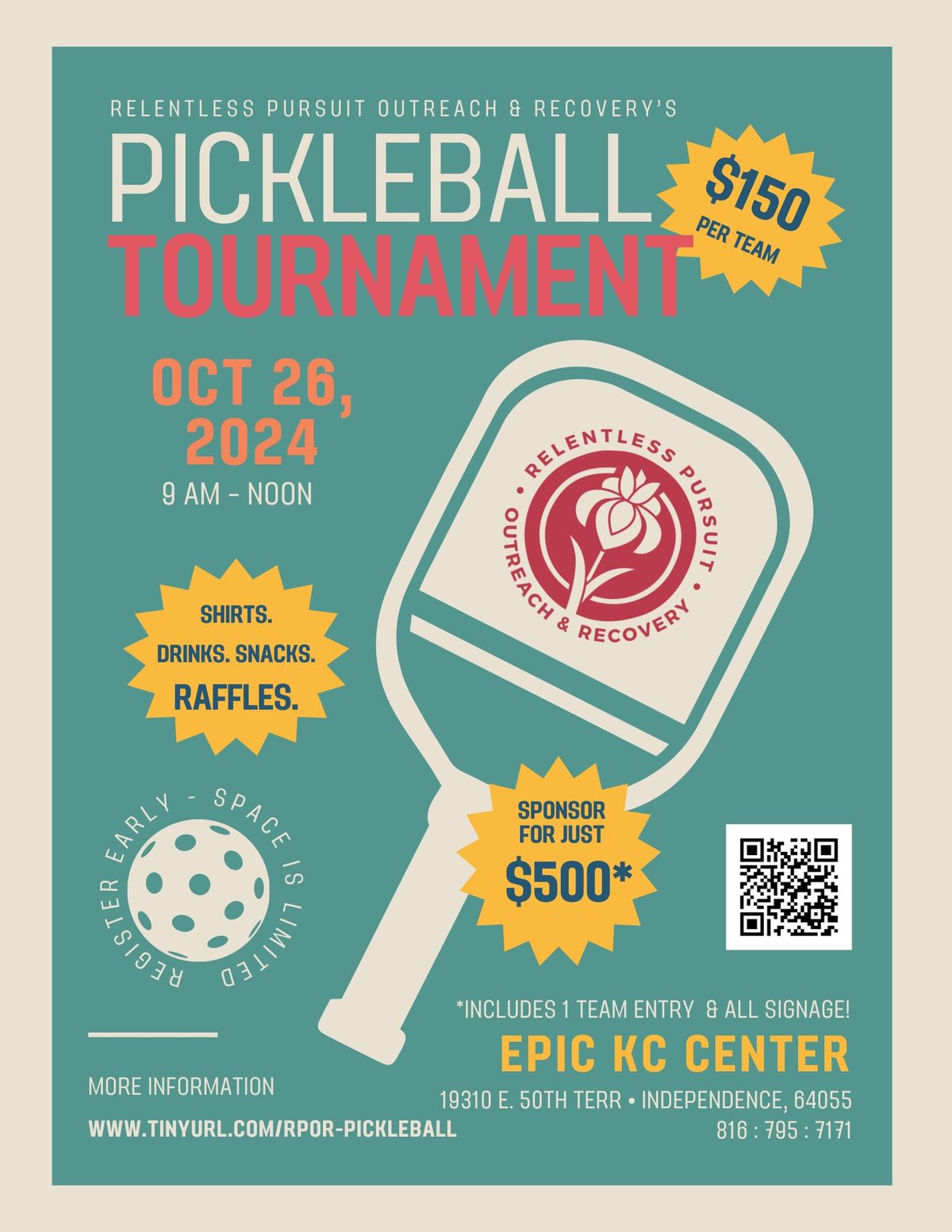 Pickleball Tournament for Capital Campaign Kickoff