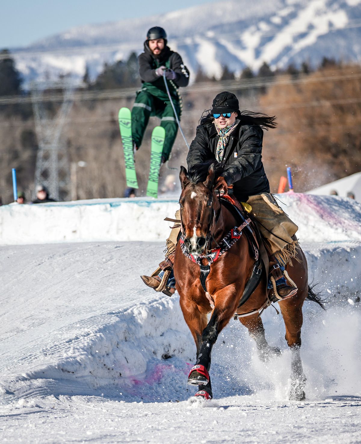 Whitefish Skijoring!