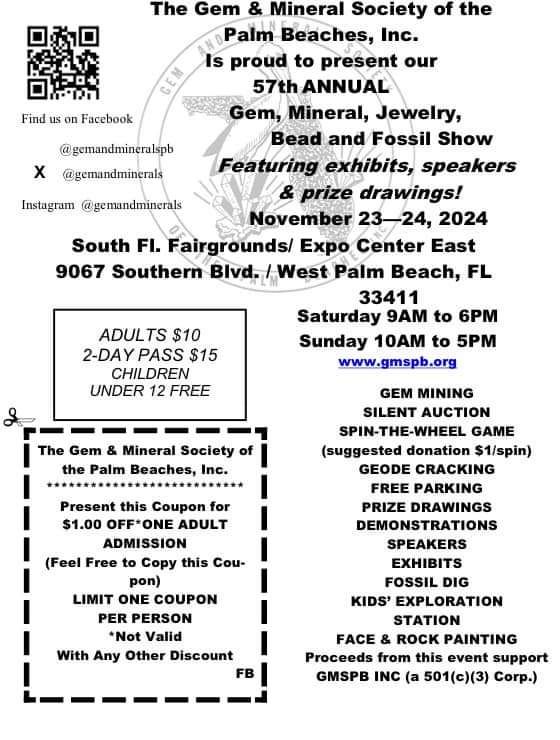 Palm Beach Gem & Mineral Society ShOW