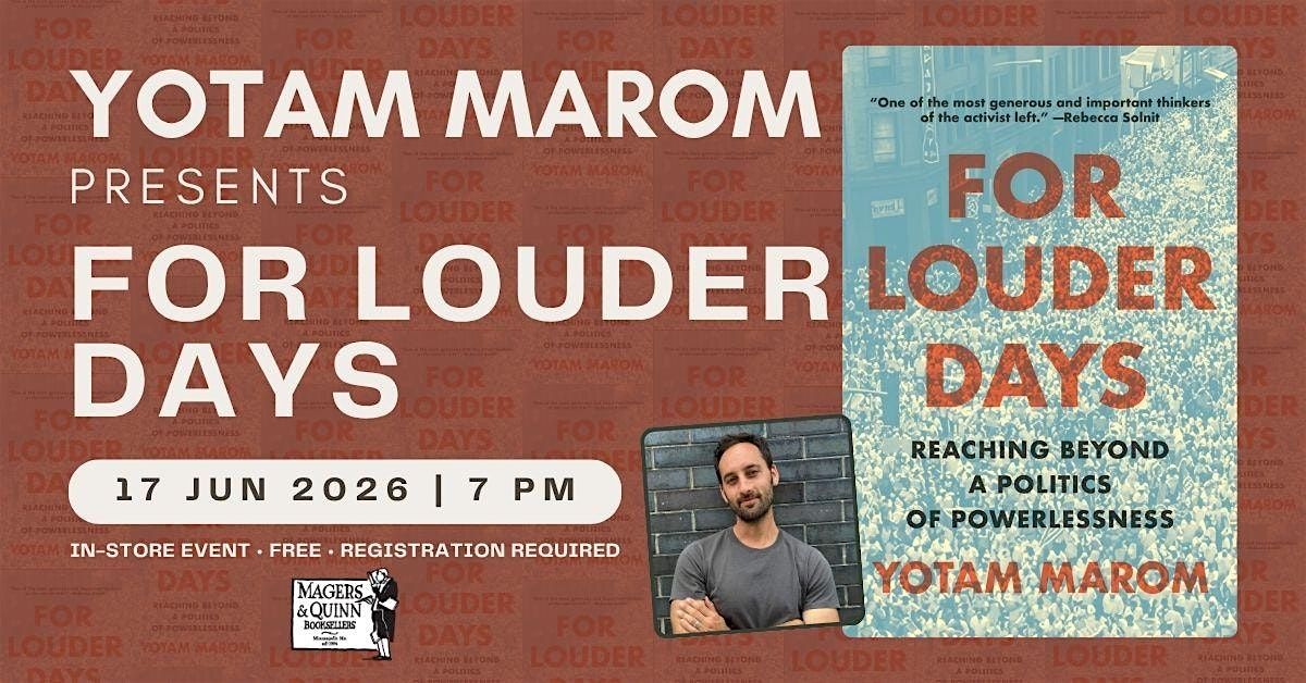 Yotam Marom presents For Louder Days
