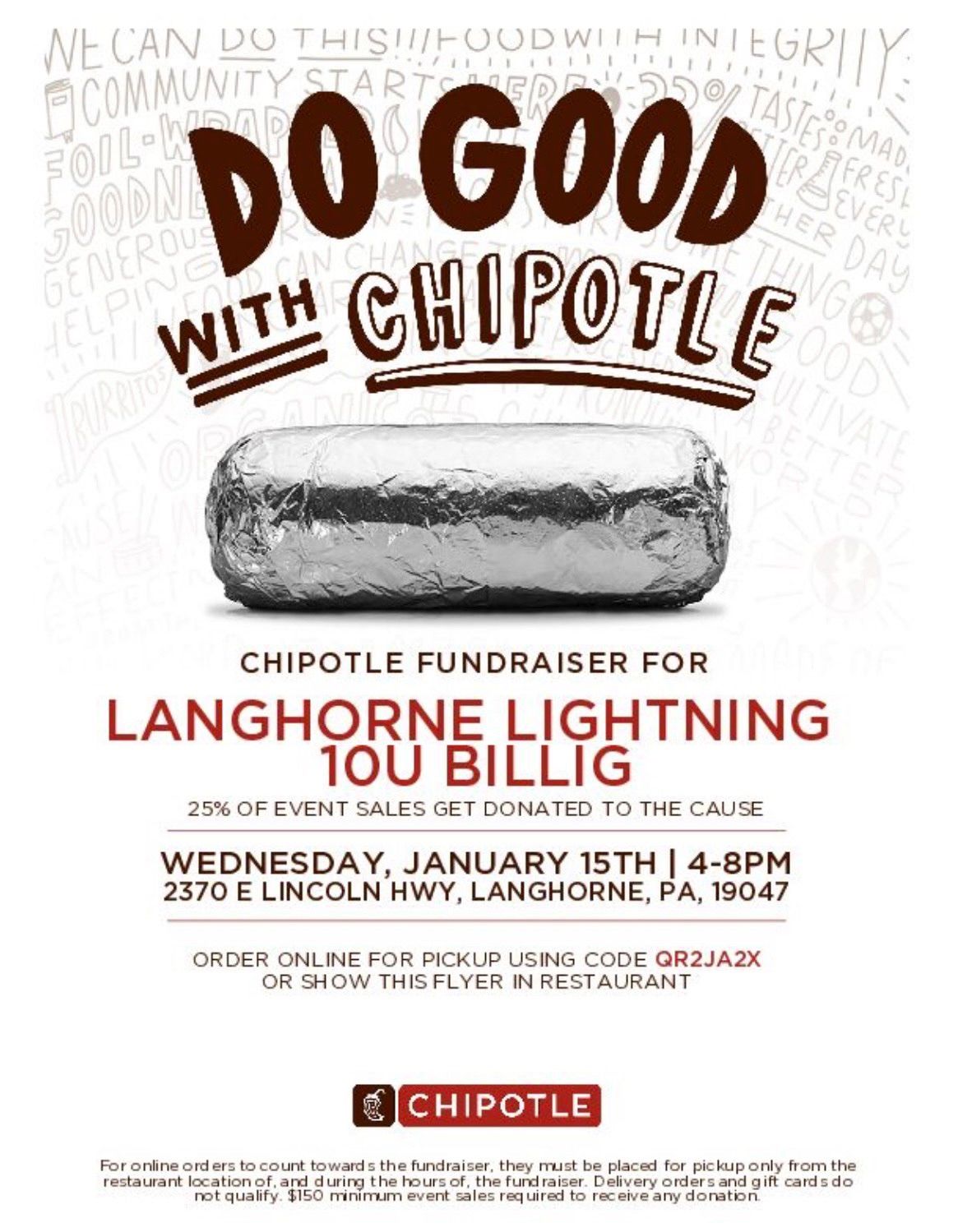 Chipotle Fundraiser 