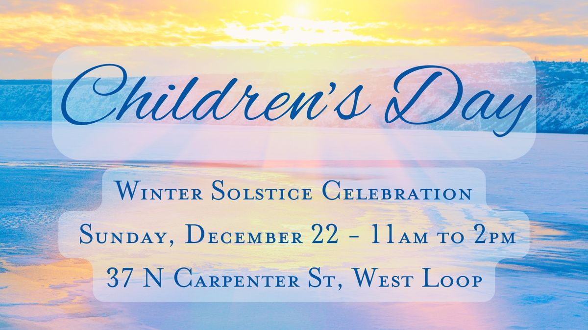 Children's Day - Winter Solstice Celebration