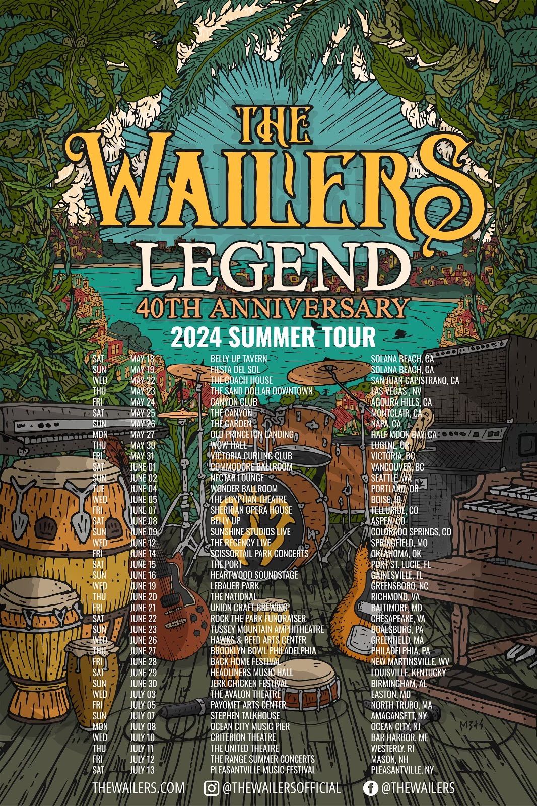 The Wailers 40th Anniversary Legend Tour @ The Wowhall, Eugene OR
