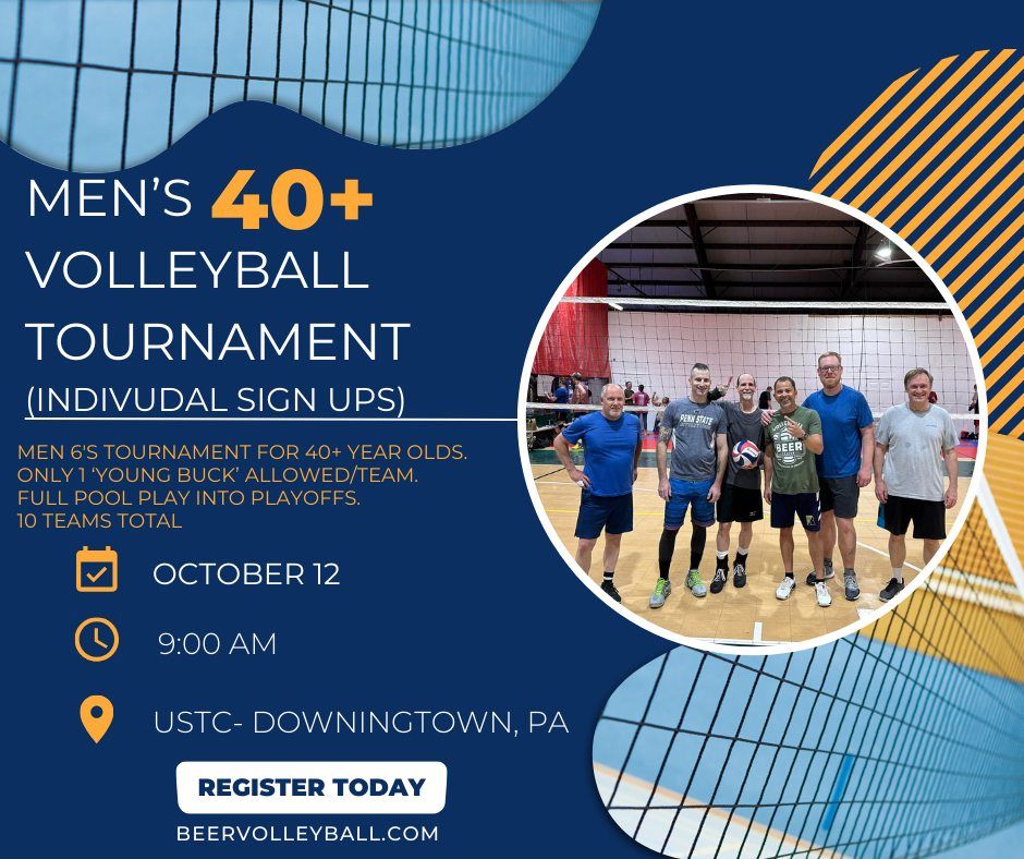 Mens 40+ Volleyball Tournament (Individual Sign Ups)