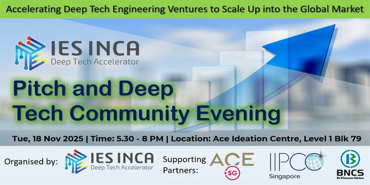 Deep Tech Pitching & Community Evening - 18 Nov 2025