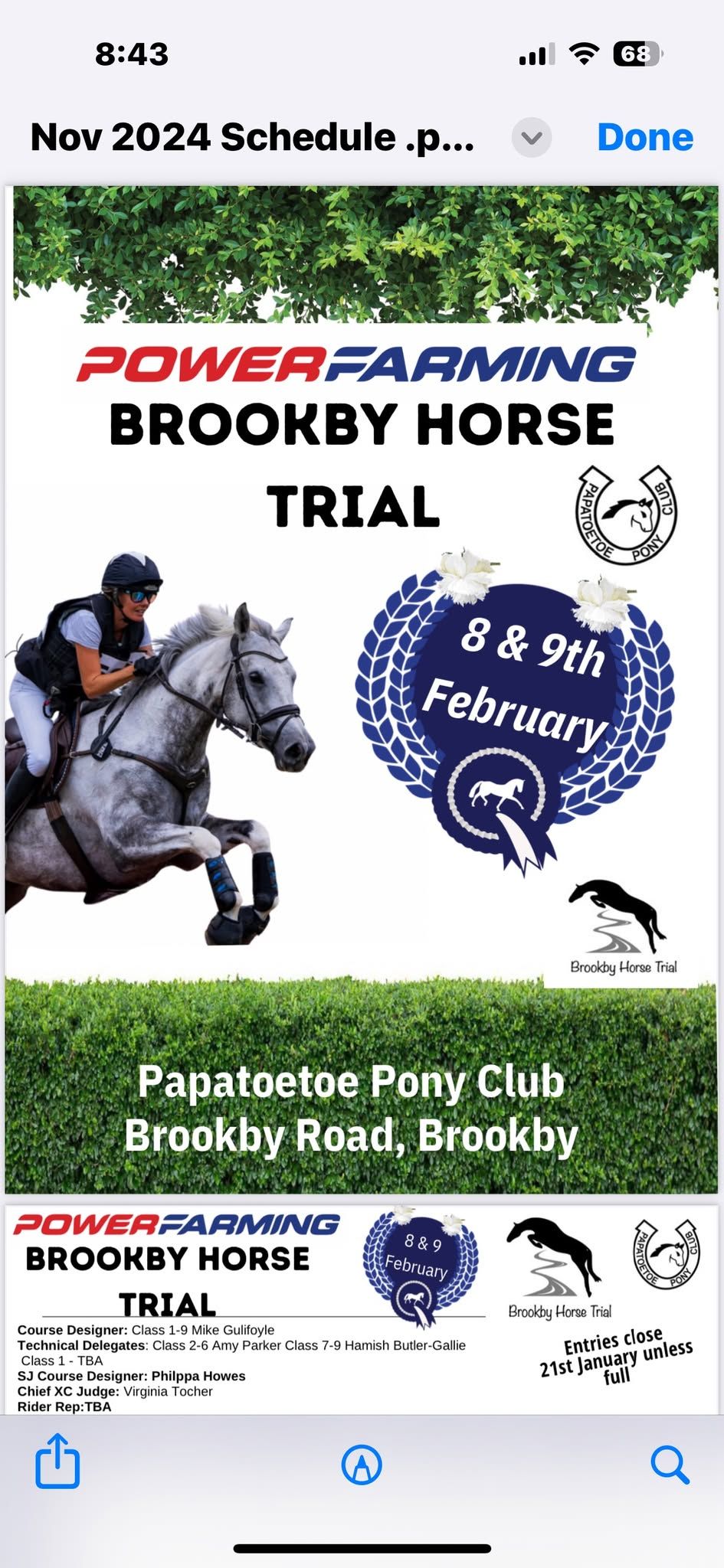 Power farming Brookby Horse Trial