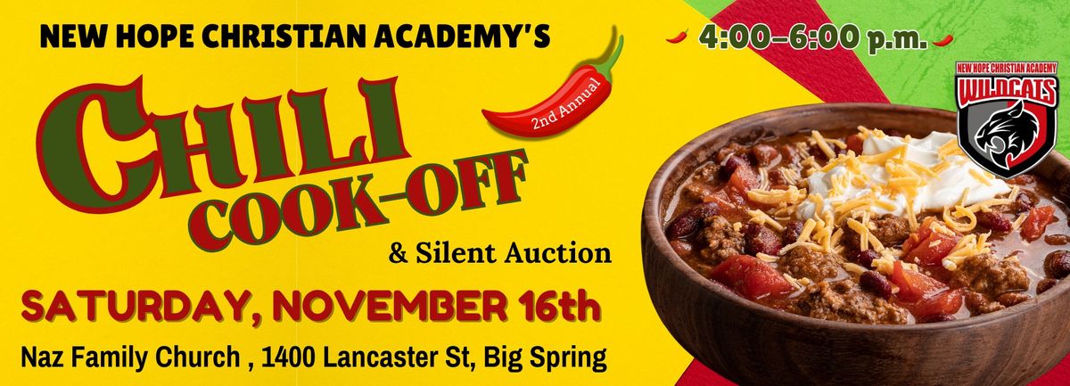 2nd Annual Chili Cookoff Fundraiser