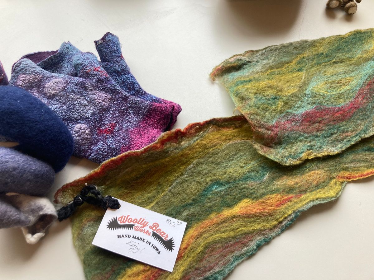 Intro Into Wool Felting: Scarves\/FULL