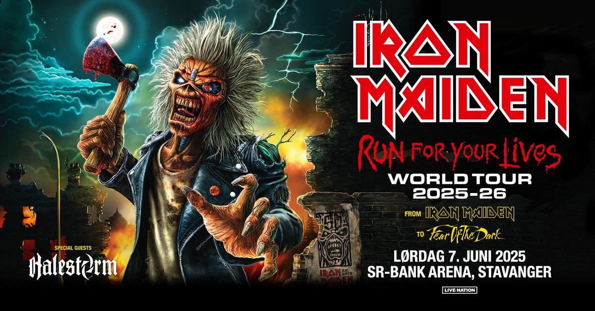  IRON MAIDEN - UTSOLGT \/ SR-Bank Arena \/ Pres. av Live Nation & Stavanger Artistbyr\u00e5