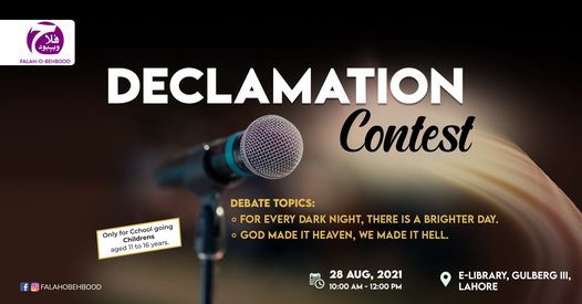 Declamation Contest