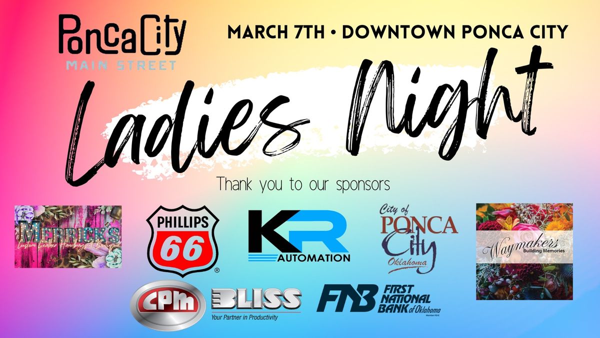 Ladies Night Downtown Ponca City