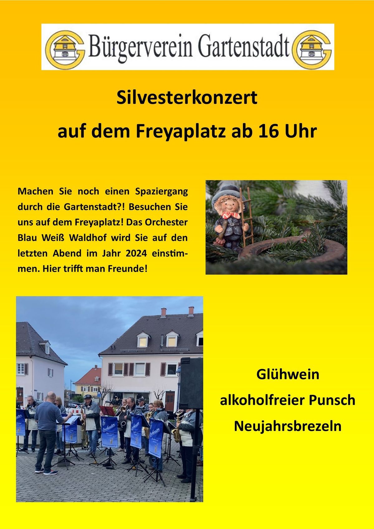 Silvesterkonzert auf dem Freyaplatz