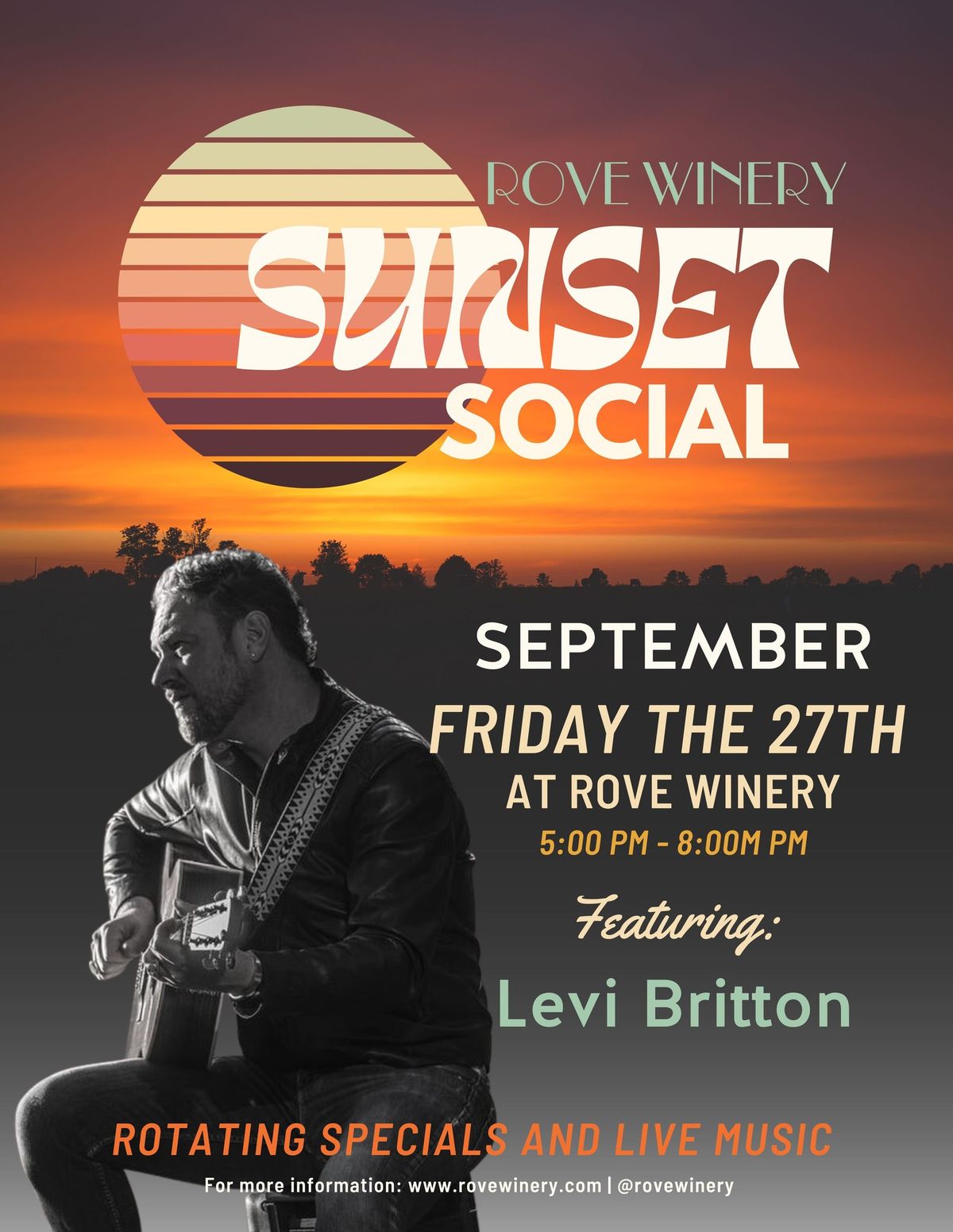 Sunset Social | Levi Britton & Rotating Specials 