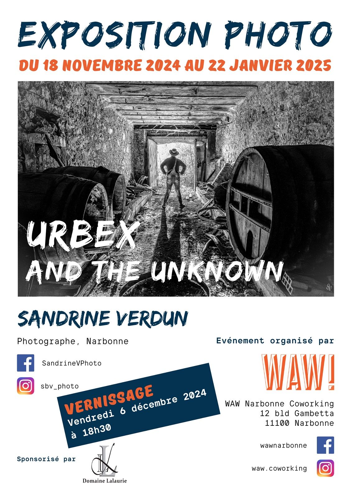 Vernissage exposition des oeuvres de Sandrine Verdun au WAW ! 6 d\u00e9c