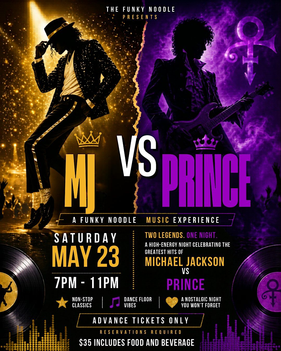 MJ vs Prince: A Funky Noodle Music Experience